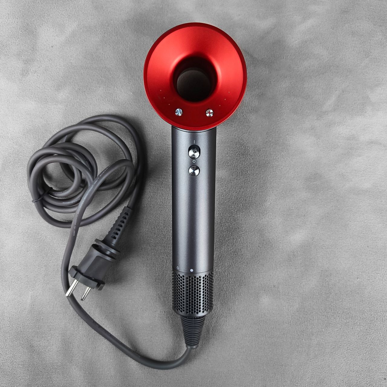 photo1703202267-1.jpeg Электрический фен для волос Super Hair Dryer (HD08) (4 Насадки) CN Красный — изображение 2