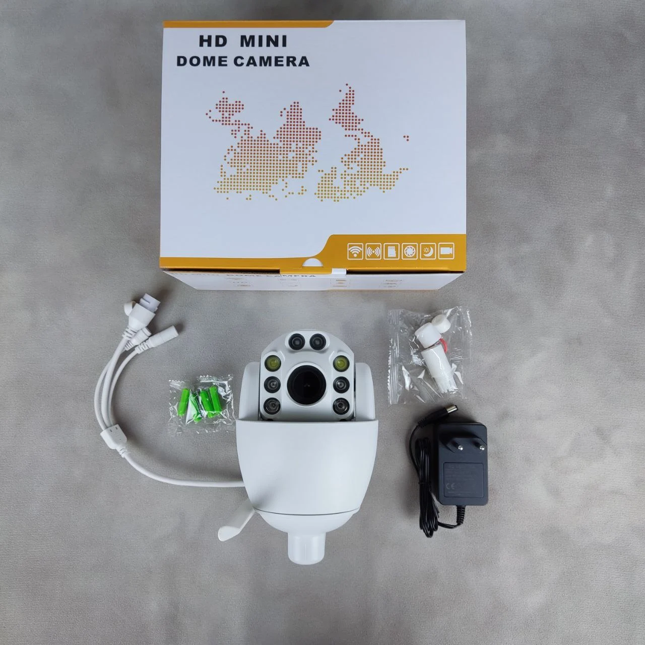 HD Mini PTZ Dome Camera 5MP WiFi Белый HD Mini PTZ Dome Camera 5MP WiFi Белый